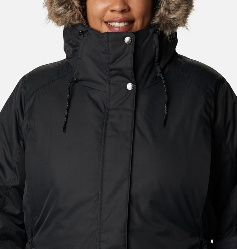 Women's Columbia Suttle Mountain II Insulated Jackets Black | Plus Size CA-V4813